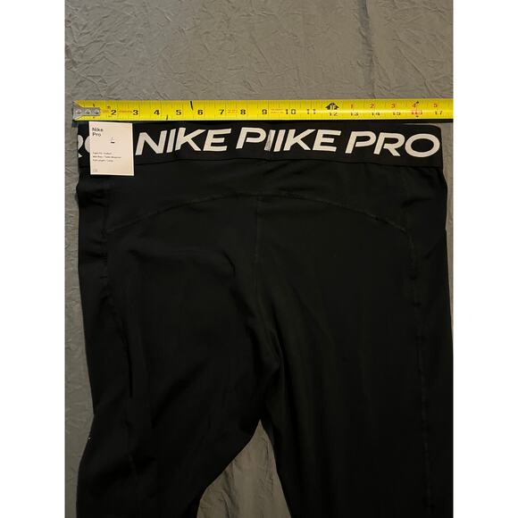 Nike Pro Leggings Women’s XL NWT Black Mesh Panel Training Tights - Picture 5 of 6